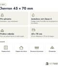 Chevron en pin sylvestre traité autoclave vert classe 4 – Section 45x70 mm, en bref, Abri Français