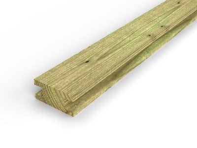 Chevron en pin sylvestre profil H traité autoclave vert classe 4 – Section 45x95 mm H, vue principale, Abri Français