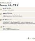 Chevron en pin sylvestre profil U traité autoclave vert classe 4 – Section 45x95 mm U, commande et livraison, Abri Français