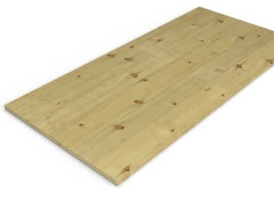 Panneau 3 plis en épicéa traité autoclave – Dimensions 635x1260 mm – Épaisseur 19 mm, vue principale, Abri Français
