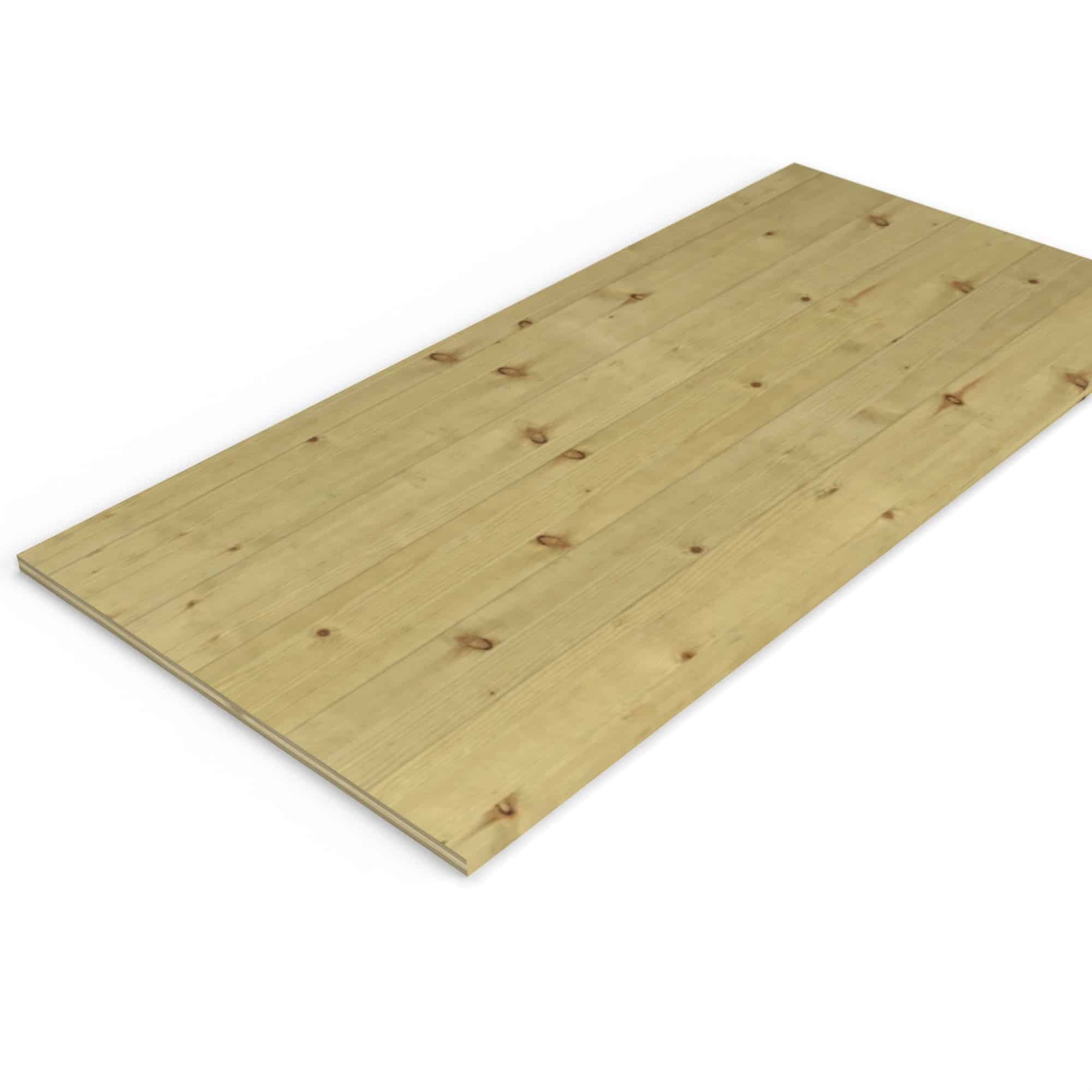 Panneau 3 plis en épicéa traité autoclave – Dimensions 635x1260 mm – Épaisseur 19 mm, vue principale, Abri Français