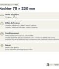 Madrier en pin sylvestre traité autoclave vert classe 4 – Section 70x220 mm, commande et livraison, Abri Français