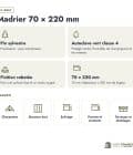 Madrier en pin sylvestre traité autoclave vert classe 4 – Section 70x220 mm, en bref, Abri Français