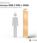 Panneau OSB 3 rainuré-languette – Dimensions 900x2000 mm – Épaisseur 18 mm, longueurs, Abri Français