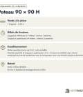 Poteau en pin sylvestre profil H traité autoclave vert classe 4 – Section 90x90 mm H, commande et livraison, Abri Français