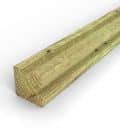 Poteau en pin sylvestre profil L traité autoclave vert classe 4 – Section 90x90 mm L, vue principale, Abri Français