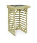 Abri à bûches 1 m × 1,30 m – rendu 3D sur fond blanc
