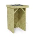Abri à bûches 1 m × 1,30 m – rendu 3D sur fond blanc