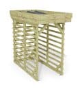 Abri à bûches 1 m × 2,27 m – rendu 3D sur fond blanc