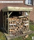 Abri à bûches 2 m × 2,27 m – mise en situation