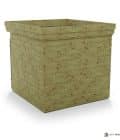 Abri à bûches 2 m × 2,27 m, avec gouttière – vue arrière, fond et côtés