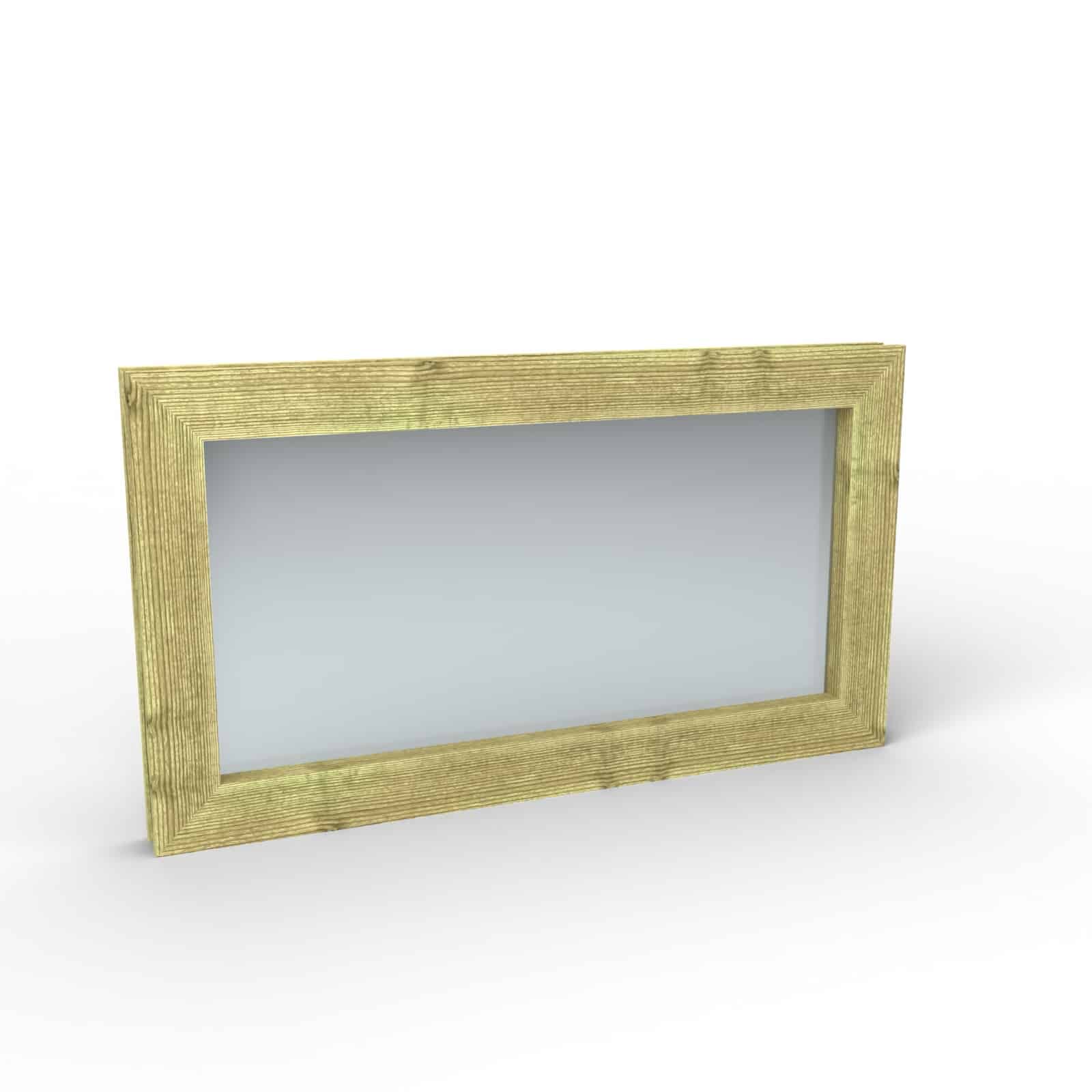 Fenêtre 90x50 cm en bois traité autoclave pour abri de jardin : porte