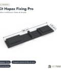 Fixation invisible Hapax Fixing Pro, boîte de 100 clips et 300 vis : piece cotee