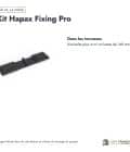 Fixation invisible Hapax Fixing Pro, boîte de 100 clips et 300 vis : usages