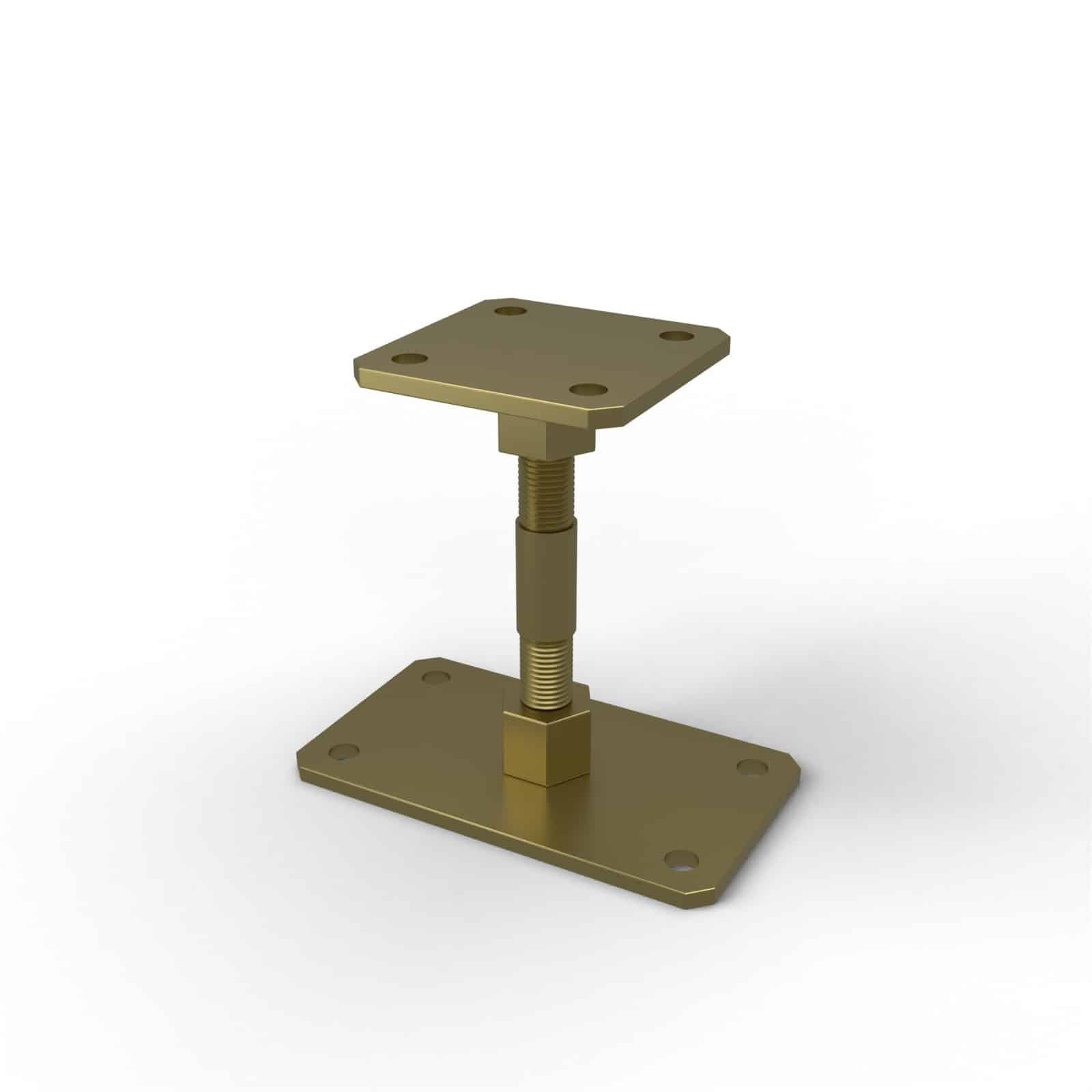Pied de poteau réglable pour poteau 90x90, de 120 à 190 mm : piece