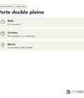 Double porte bois extérieur pleine à 2 vantaux, traitée autoclave, 45 mm : commande livraison