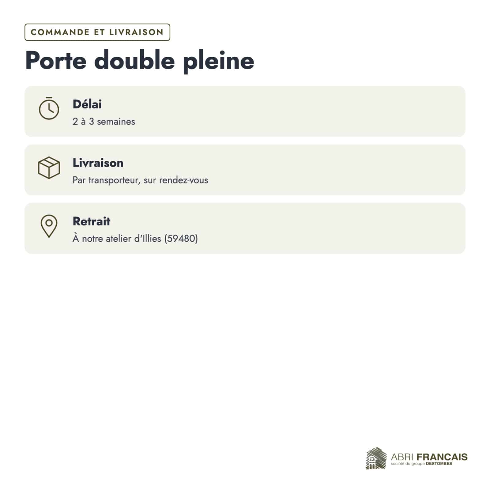 Double porte bois extérieur pleine à 2 vantaux, traitée autoclave, 45 mm : commande livraison