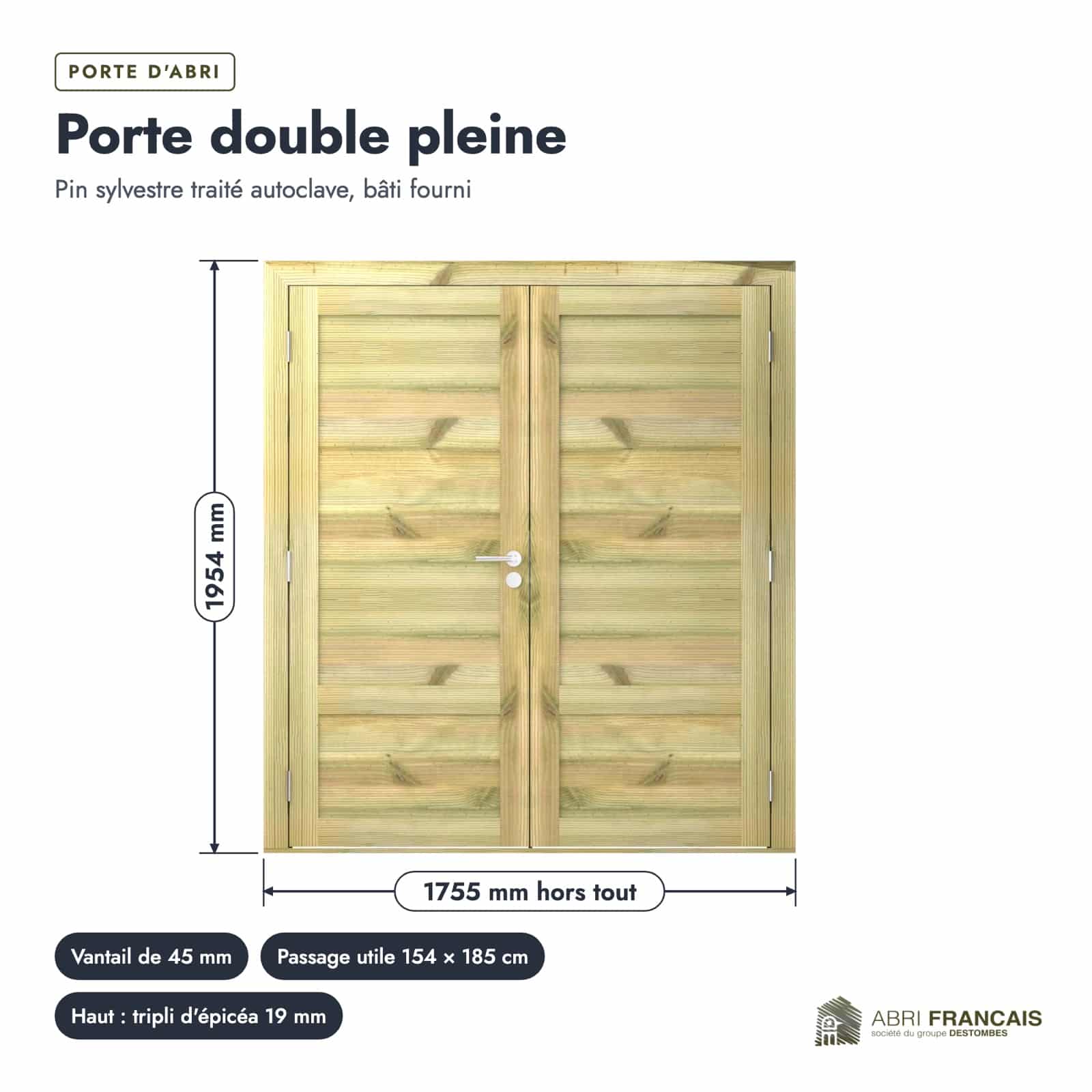 Plan de section coté, sur le vrai bois de bout