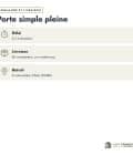 Porte pleine bois extérieur à un vantail, traitée autoclave, 45 mm : commande livraison