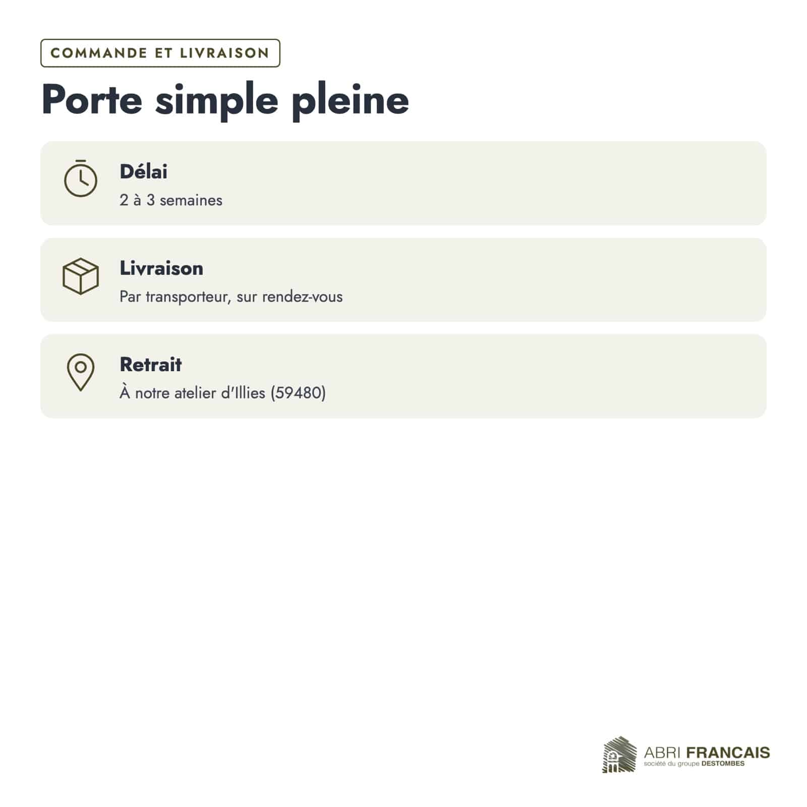 Porte pleine bois extérieur à un vantail, traitée autoclave, 45 mm : commande livraison