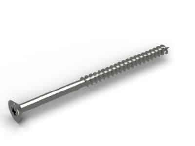 Vis inox 6x100 A2, double tête fraisée T30, boîte de 100 : piece