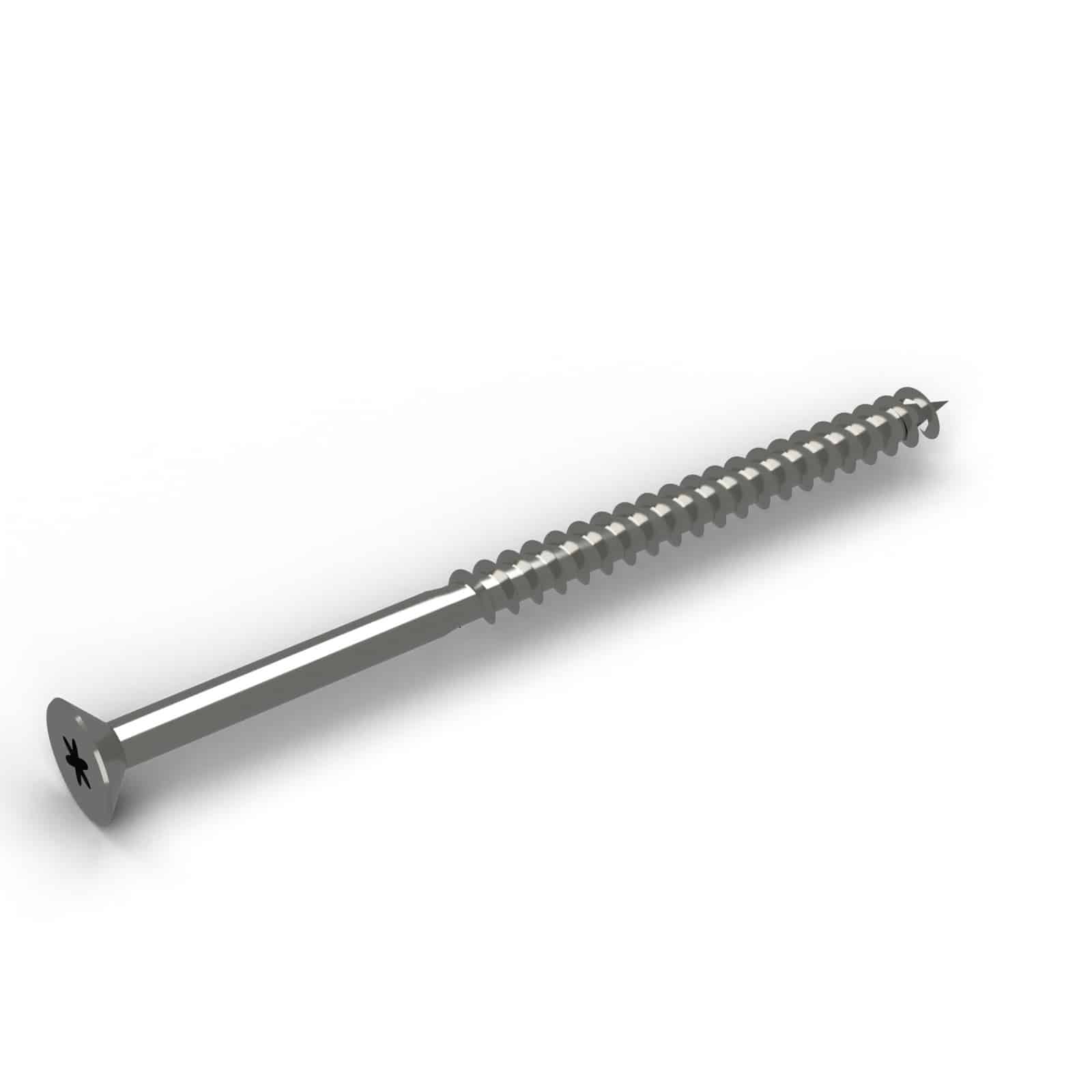 Vis inox 6x100 A2, double tête fraisée T30, boîte de 100 : piece