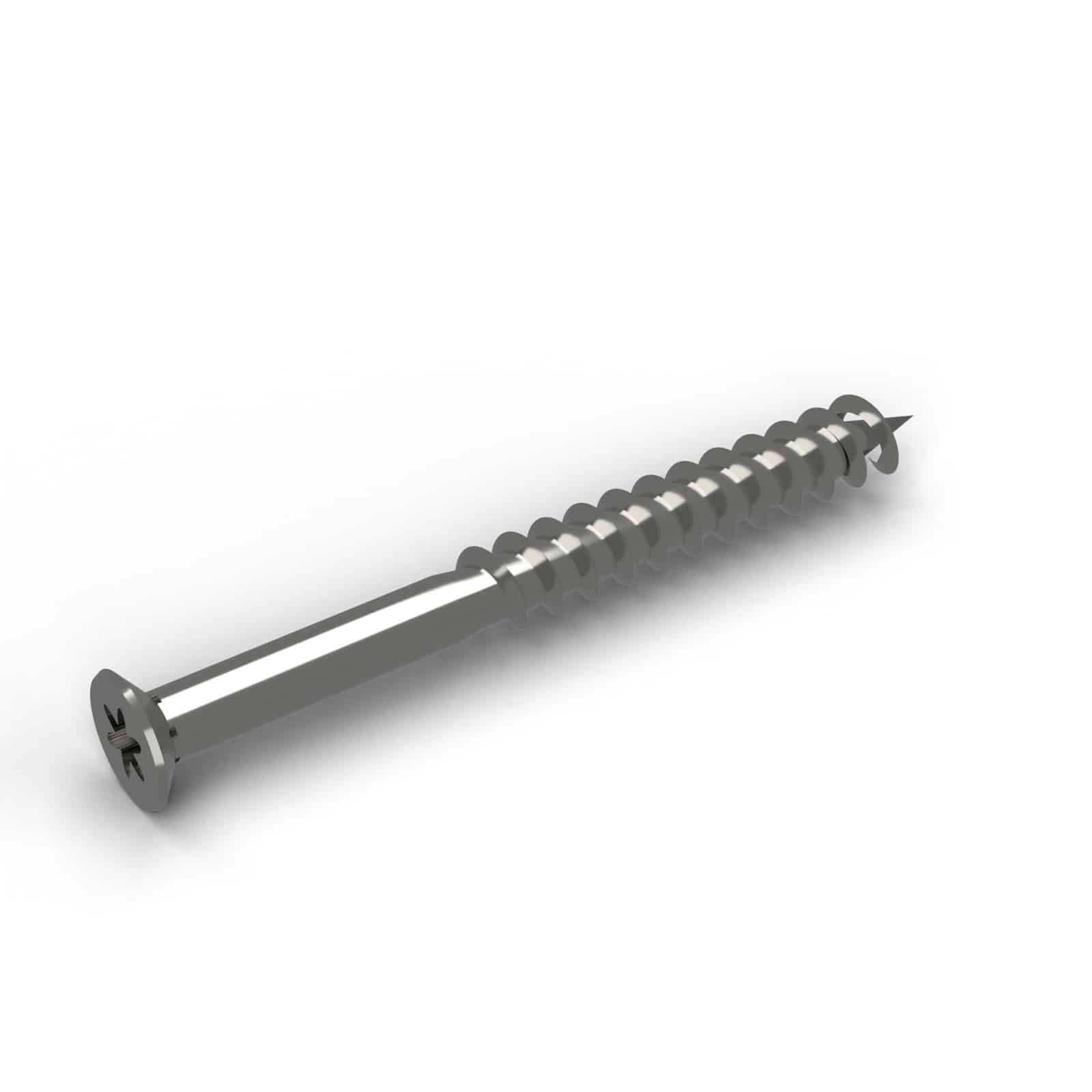 Vis terrasse inox 5x50 double filet, tête réduite T25, boîte de 200 : piece
