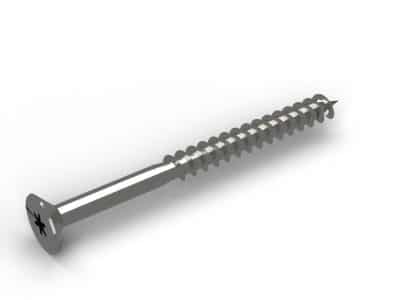 Vis inox 5x60 tête fraisée pour lames de terrasse, boîte de 200 : piece