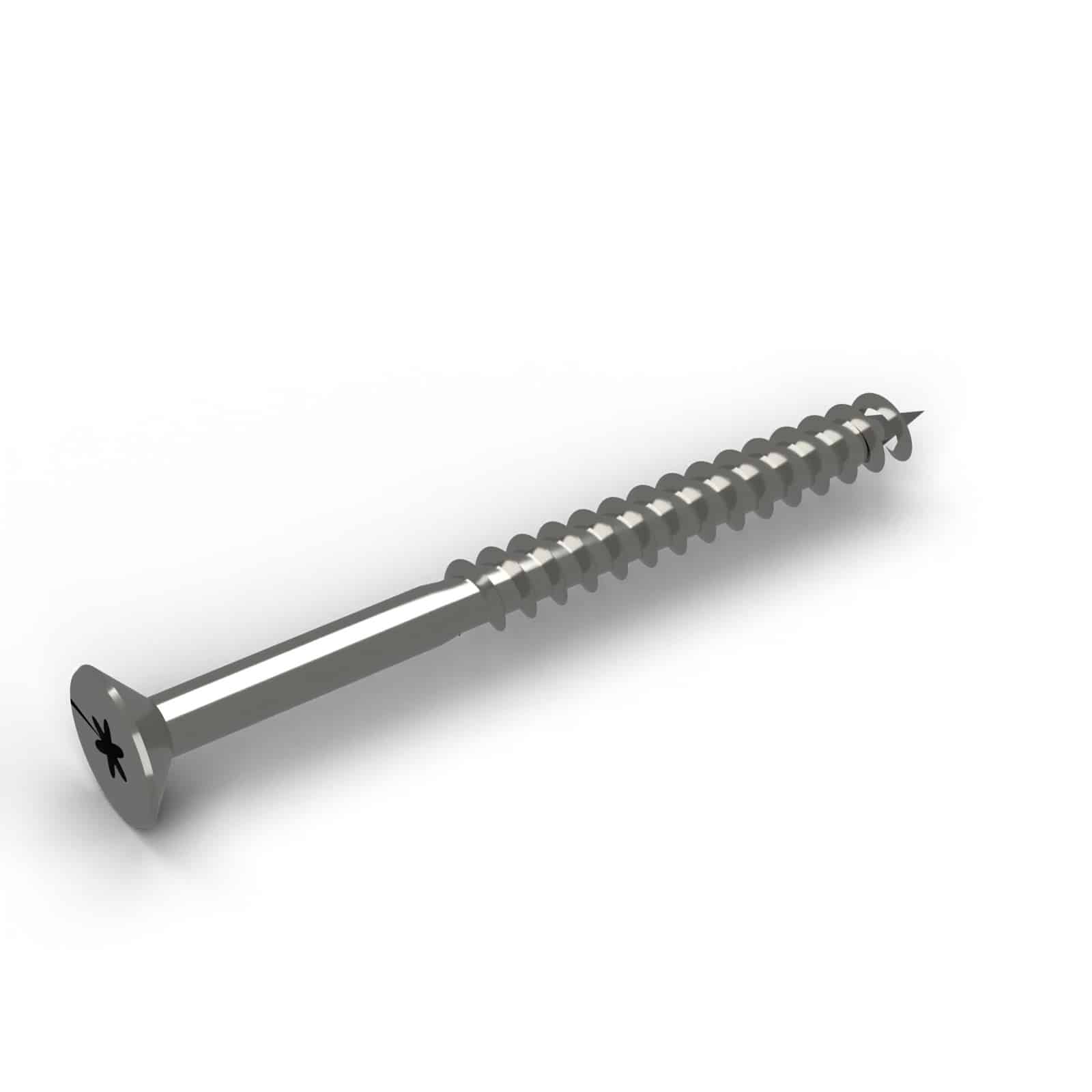 Vis inox 5x60 tête fraisée pour lames de terrasse, boîte de 200 : piece