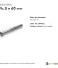 Vis inox 5x60 tête fraisée pour lames de terrasse, boîte de 200 : usages